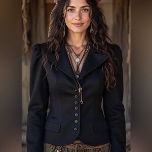 Military Jacket Band Style Wool The J Peterman Company